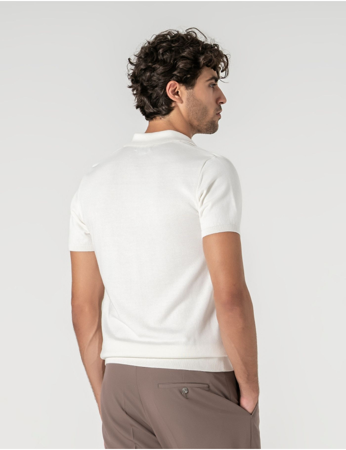 POLO C/ BOTÕES BRANCO