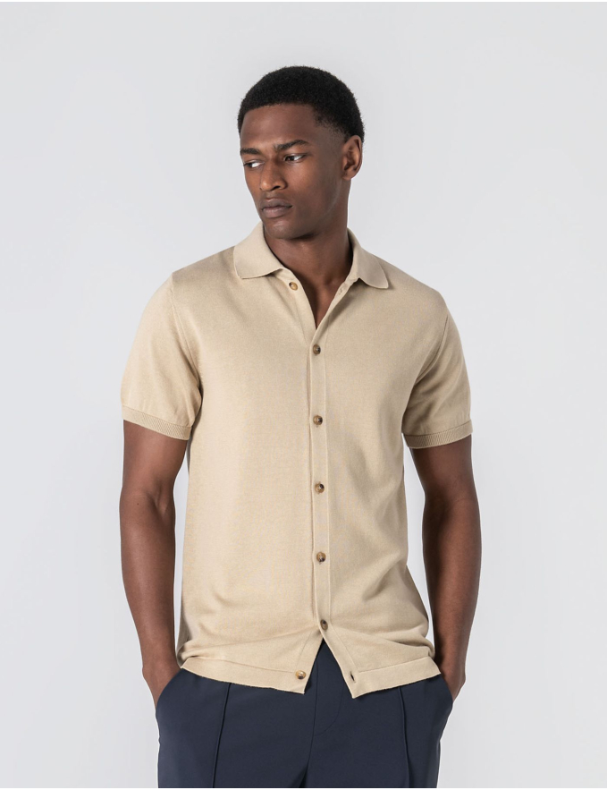 POLO CAMISEIRO BEGE