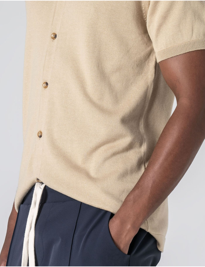 POLO CAMISEIRO BEGE