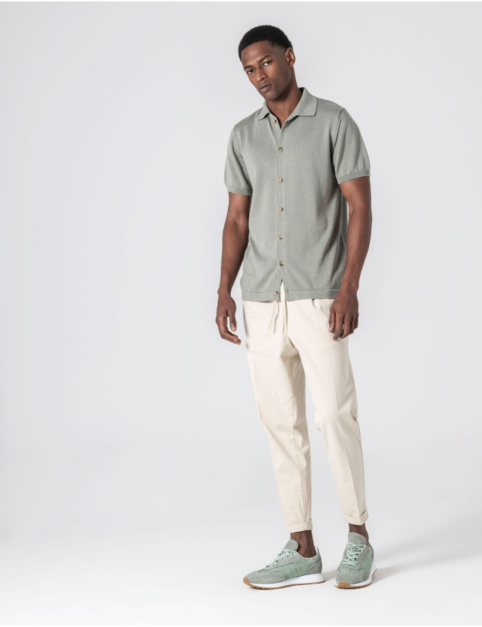 POLO CAMISEIRO PISTÁCIO