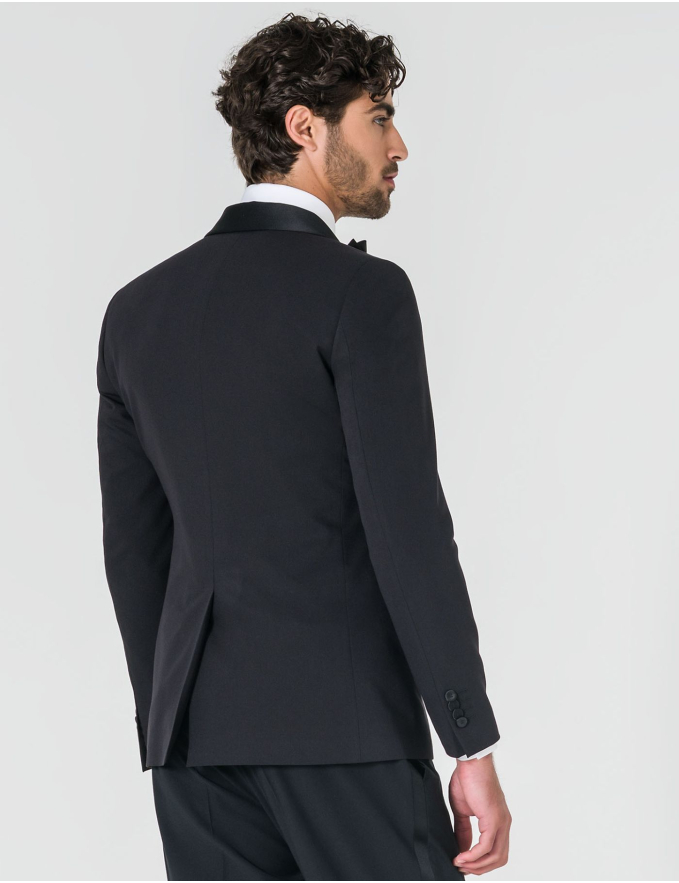 FATO SLIM FIT SMOKING PRETO