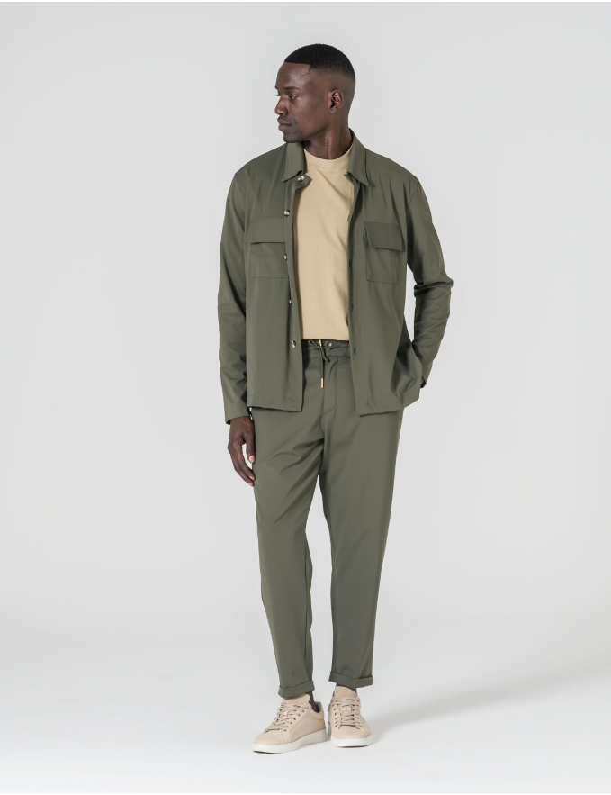 SOBRECAMISA TECIDO TÉCNICO VERDE