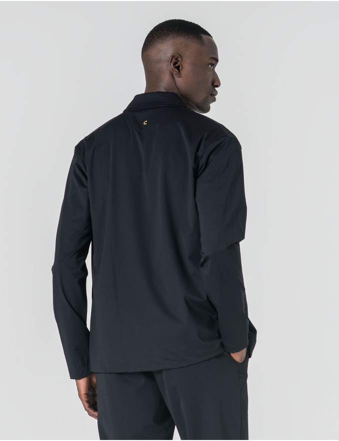 SOBRECAMISA TECIDO TÉCNICO PRETO