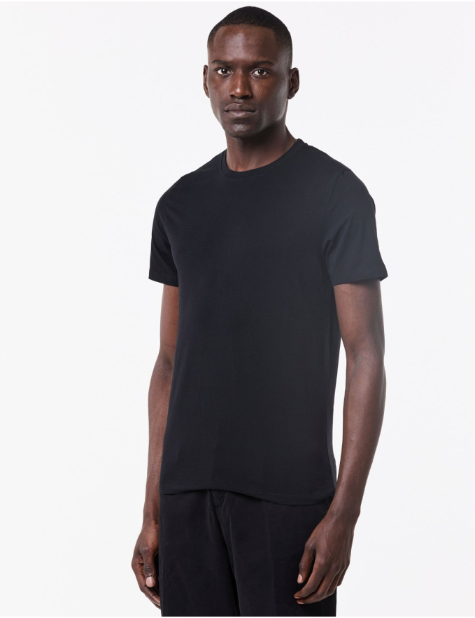 T-SHIRT DE ALGODÃO STRETCH PRETA