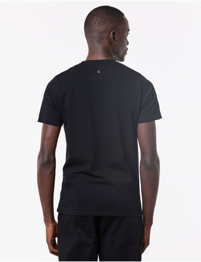 T-SHIRT DE ALGODÃO STRETCH PRETA