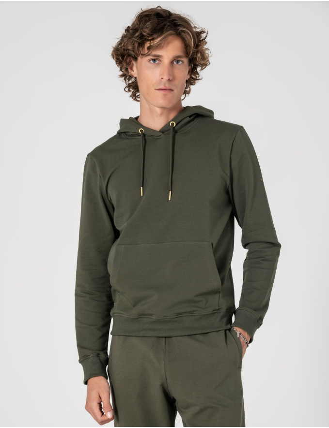 SWEAT COM CAPUZ VERDE