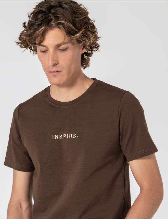 T-SHIRT DE ALGODÃO E POLIAMIDA INSPIRE