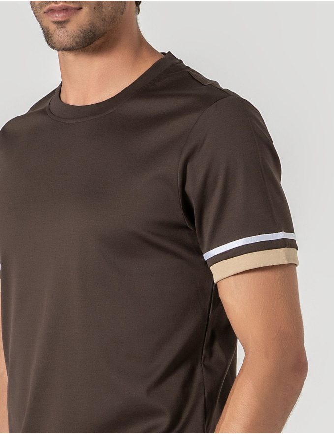 T-SHIRT MERCERIZADA RIVIERA ESPRESSO