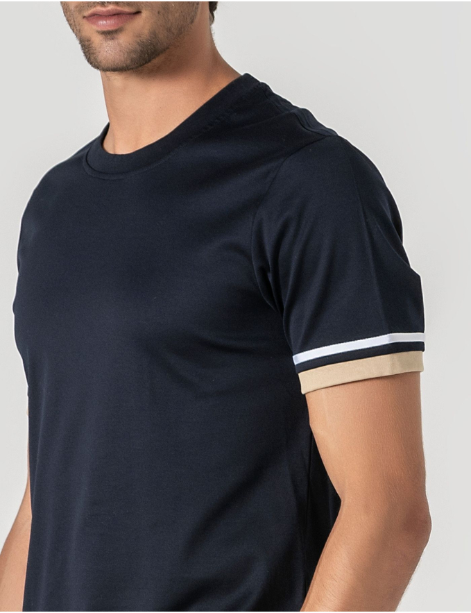 T-SHIRT MERCERIZADA RIVIERA NAVY