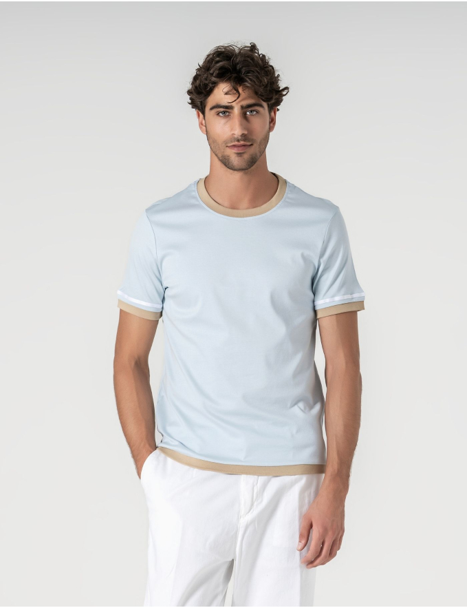 T-SHIRT MERCERIZADA RIVIERA SKY
