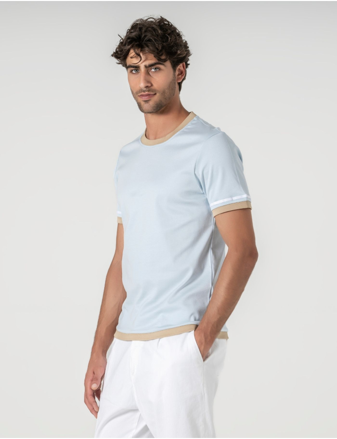 T-SHIRT MERCERIZADA RIVIERA SKY