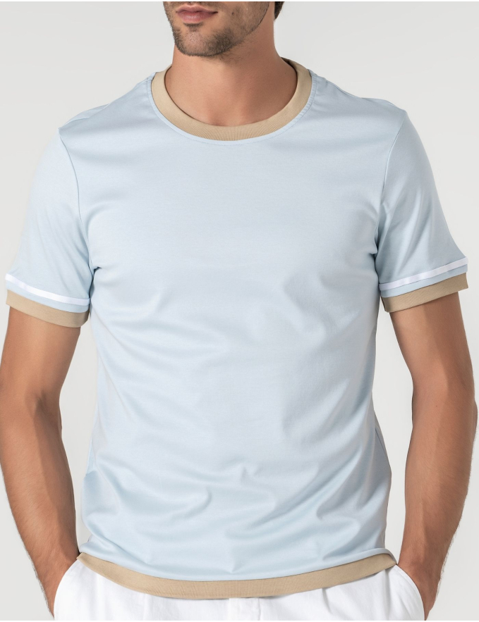 T-SHIRT MERCERIZADA RIVIERA SKY