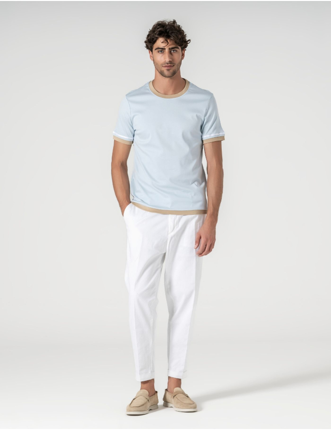 T-SHIRT MERCERIZADA RIVIERA SKY