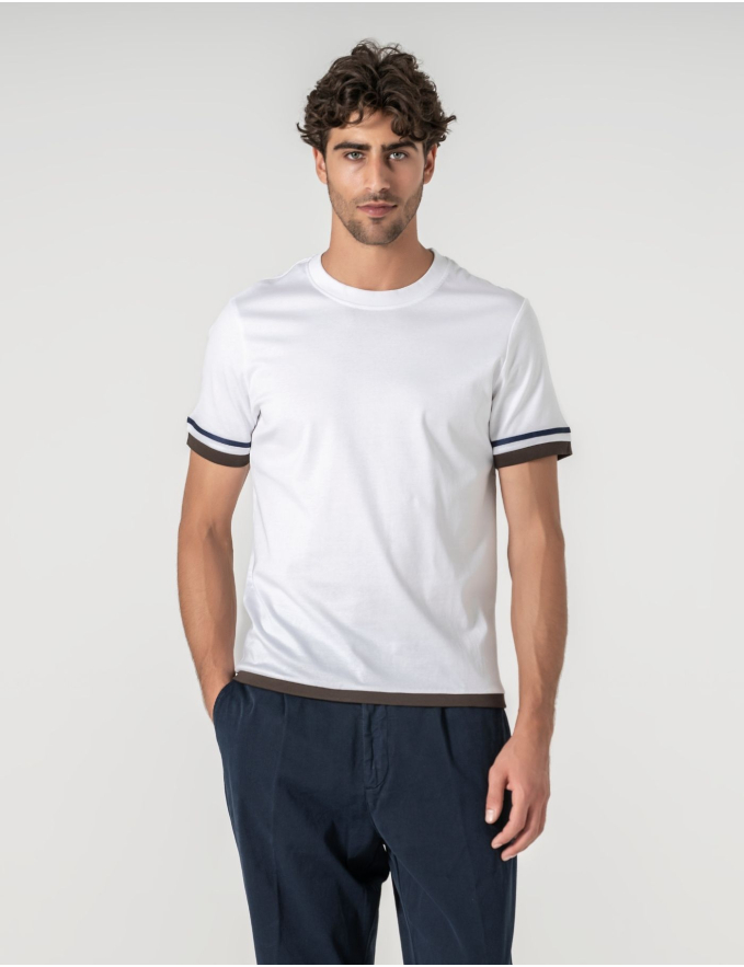 T-SHIRT MERCERIZADA RIVIERA WHITE