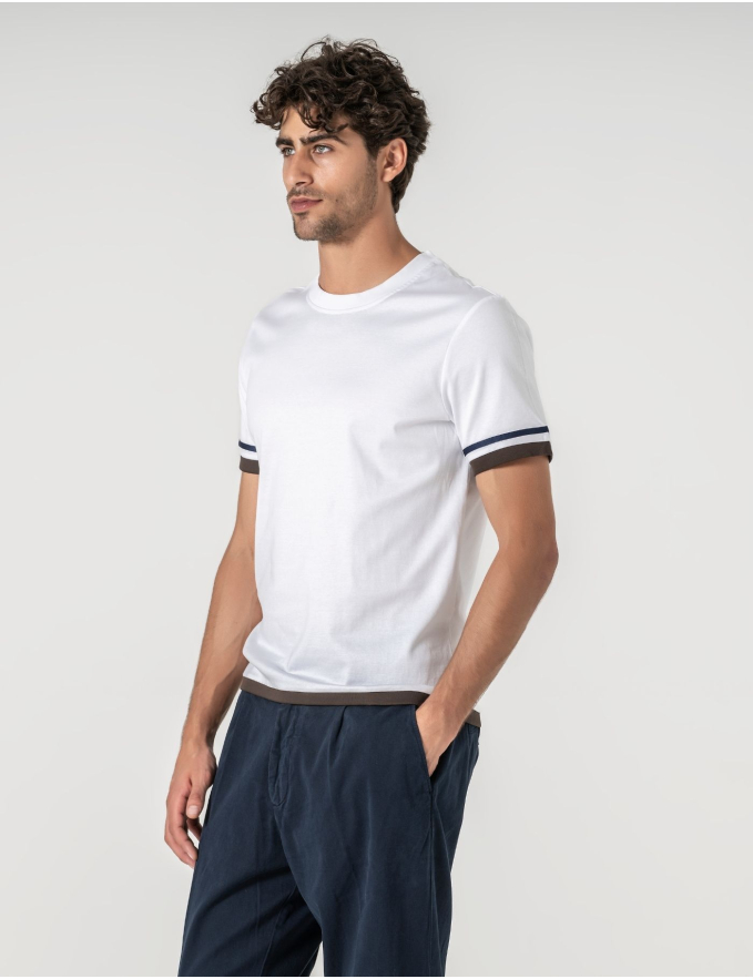 T-SHIRT MERCERIZADA RIVIERA WHITE