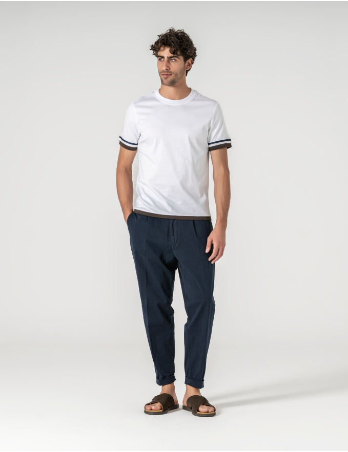T-SHIRT MERCERIZADA RIVIERA WHITE