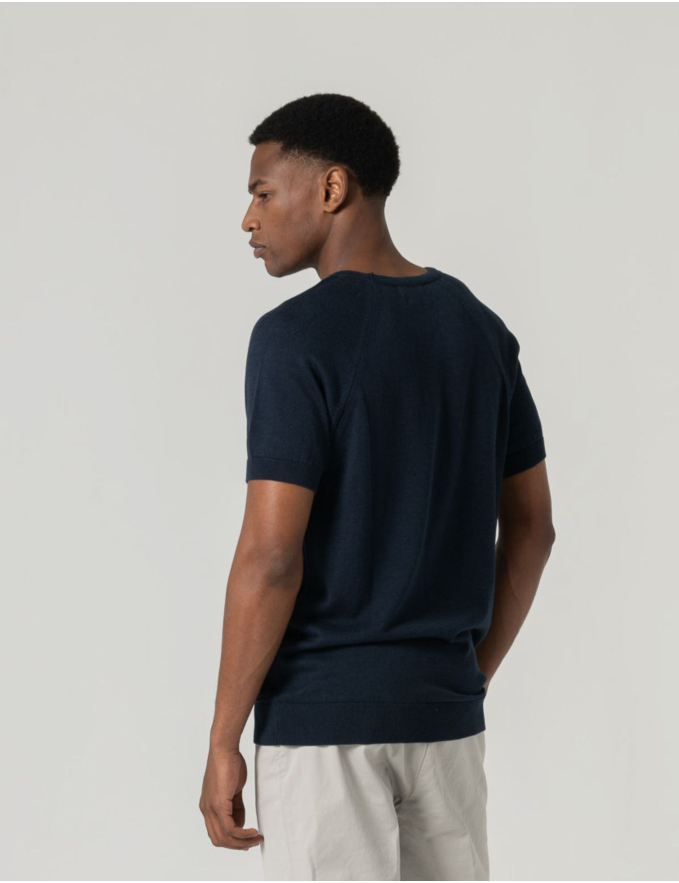 T-SHIRT TRICOT AZUL