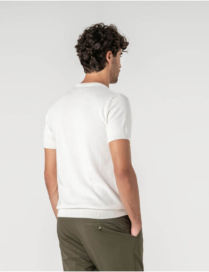 T-SHIRT TRICOT BRANCA