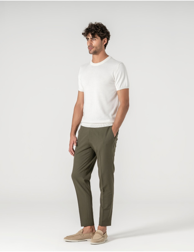 T-SHIRT TRICOT BRANCA