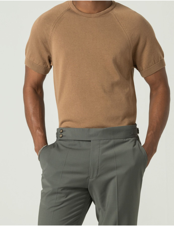 T-SHIRT TRICOT CAPPUCCINO