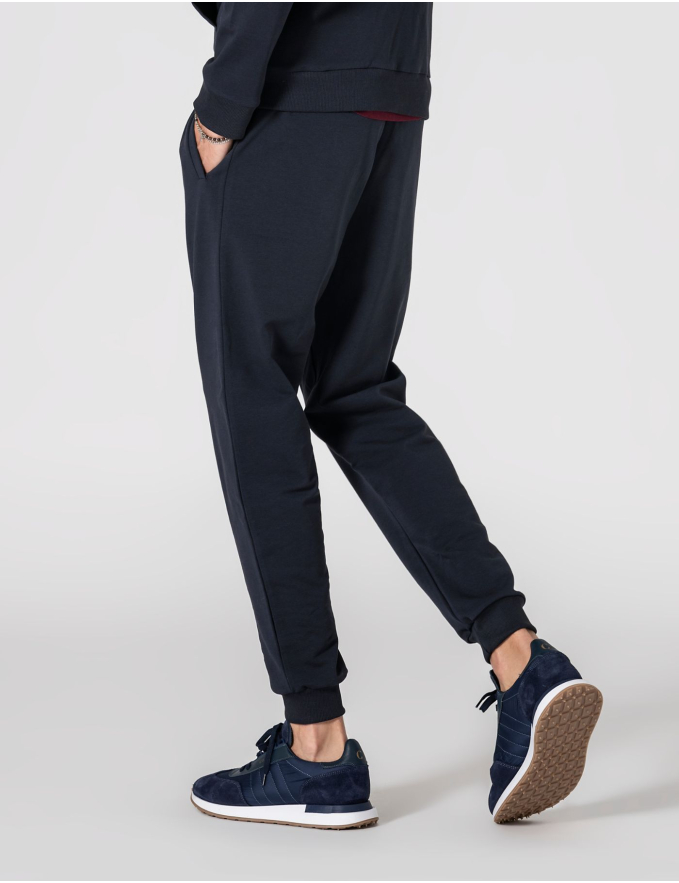 CALÇA DE FATO DE TREINO SLIM FIT AZUL MARINHO