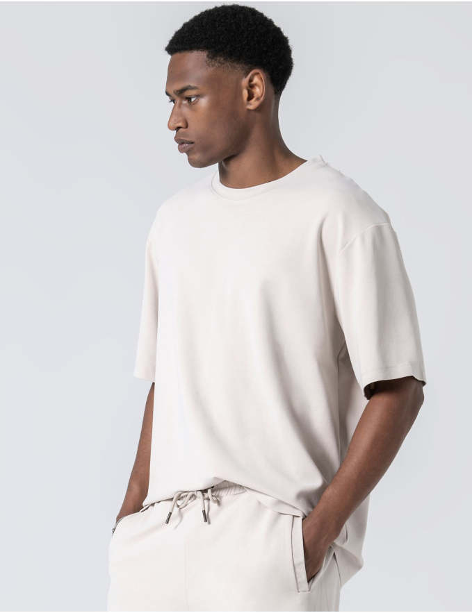 T-SHIRT RELAXED FIT BEGE