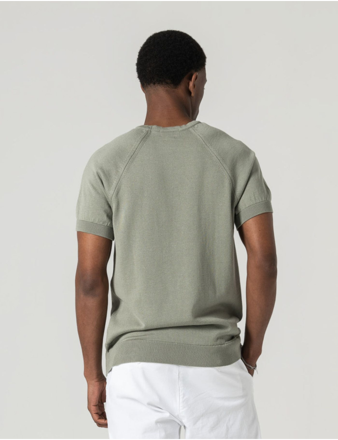 T-SHIRT TRICOT PISTÁCIO