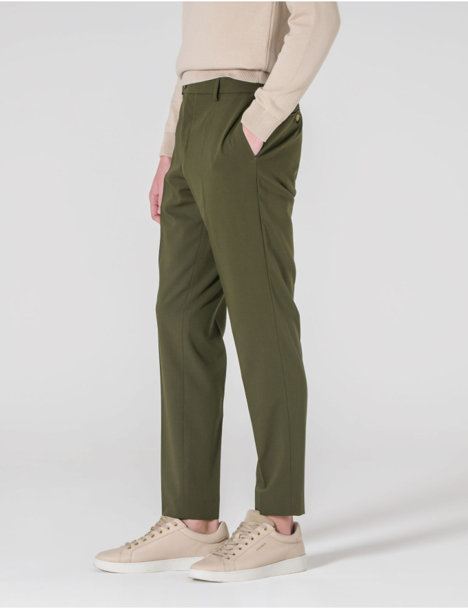 CALÇA DE ALFAIATARIA VERDE KAKI