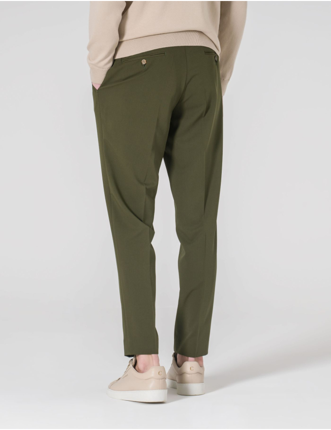 CALÇA DE ALFAIATARIA VERDE KAKI