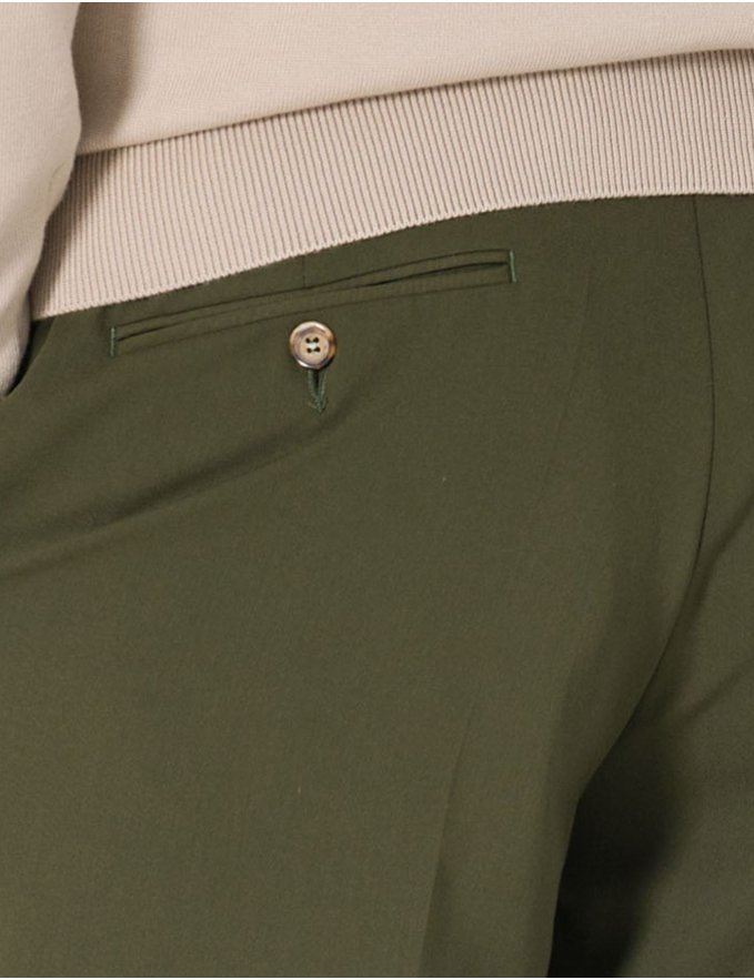 CALÇA DE ALFAIATARIA VERDE KAKI