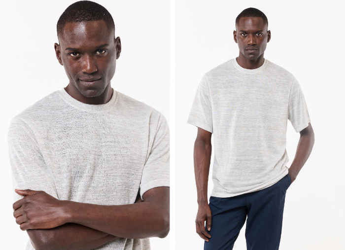 T-SHIRT OVERSIZE MESCLA LINHO T-SHIRT OVERSIZE MESCLA LINHO